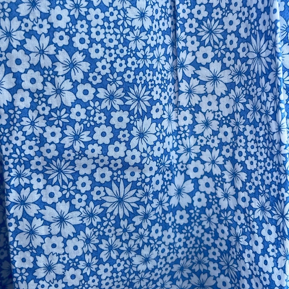JCrew Blue and White Floral Skirt - cotton - Picture 2 of 4